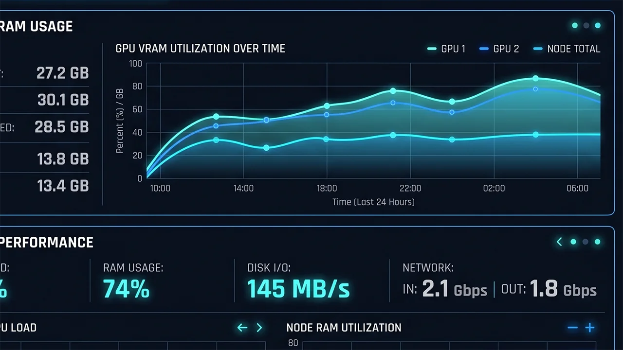 Метрики навантаження VRAM